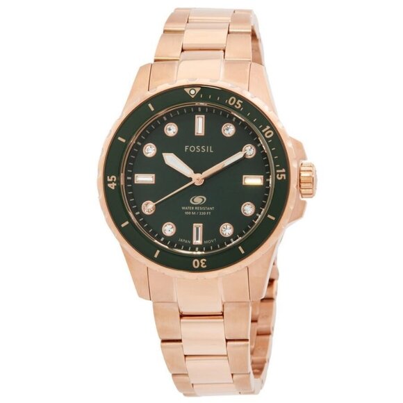 NWT Fossil Fashion Ladies Quartz Steel Authentic Watch